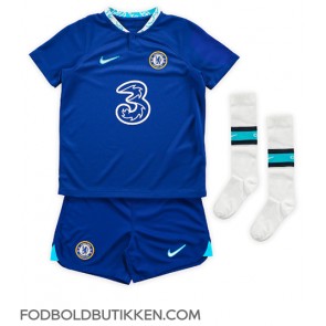 Chelsea Raheem Sterling #17 Hjemmebanetrøje Børn 2022-23 Kortærmet (+ Korte bukser)